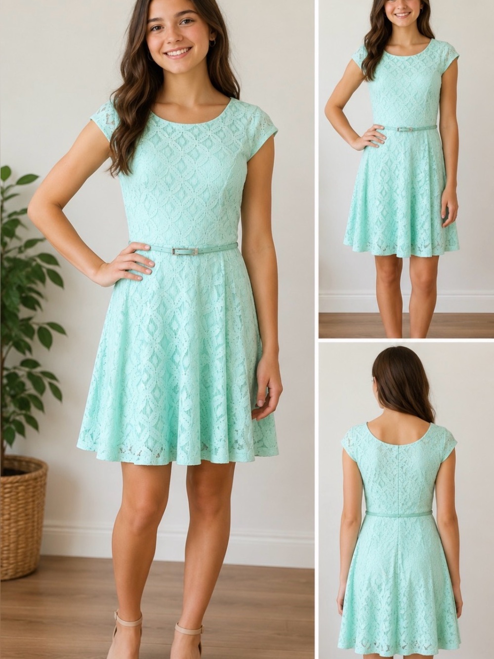 A Buyer Dress Mint Green Sz 9 M Junior